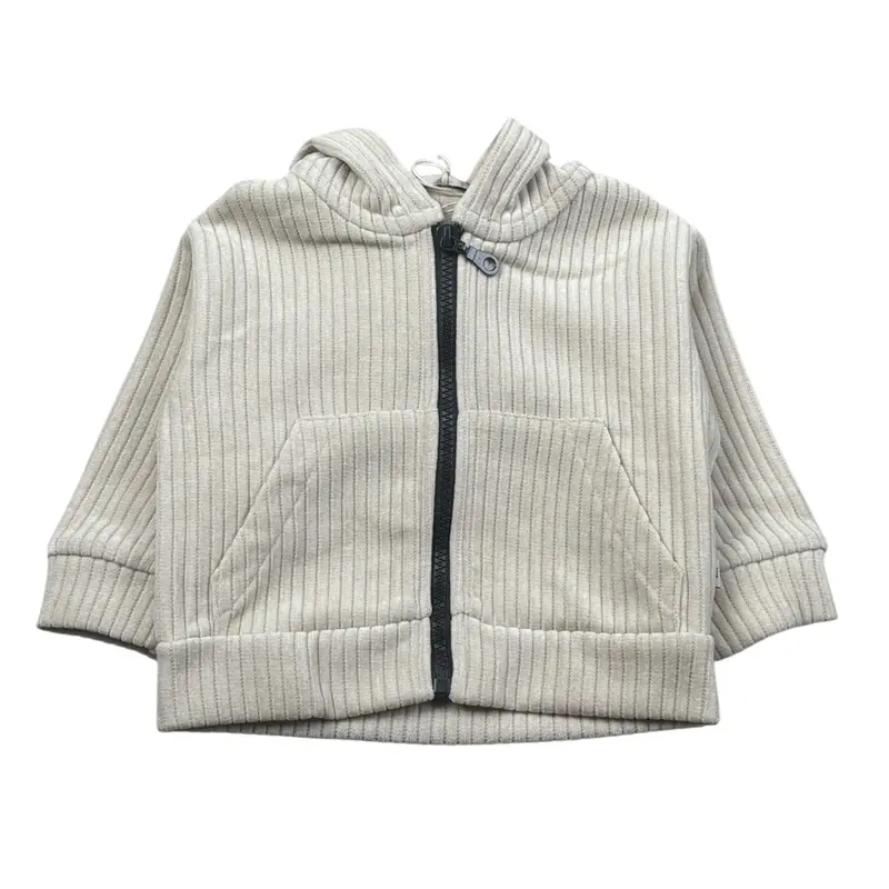 Manuel Ritz Felpa con Zip E Cappuccio tinta unita Beige per Neonato