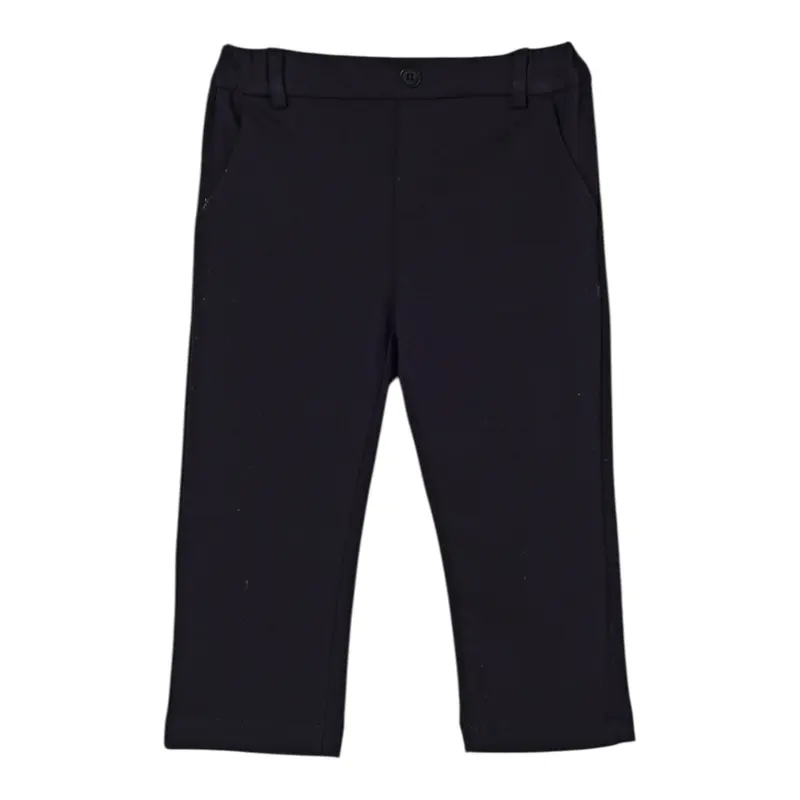 Manuel Ritz Pantalone tinta unita con Elastico In Vita Blu per Bambino