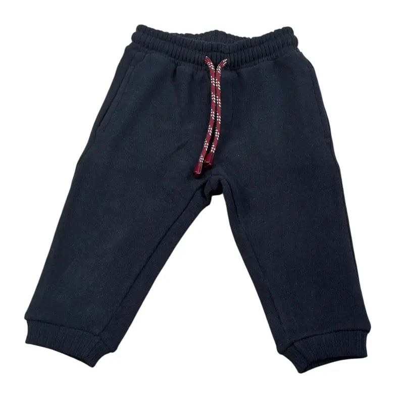 Manuel Ritz Pantalone tinta unita con Elastico In Vita Blu per Neonato