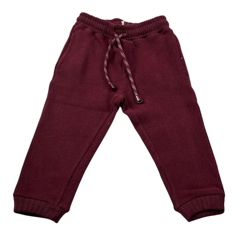 Manuel Ritz Pantalone tinta unita con Elastico In Vita Bordeaux per Neonato
