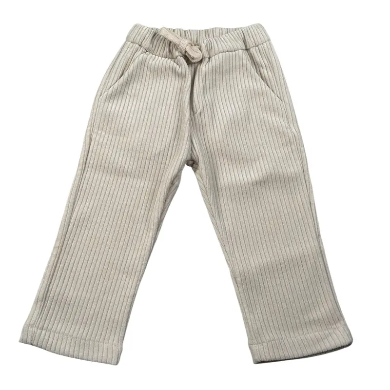 Manuel Ritz Pantalone tinta unita con Elastico In Vita Crema per Neonato