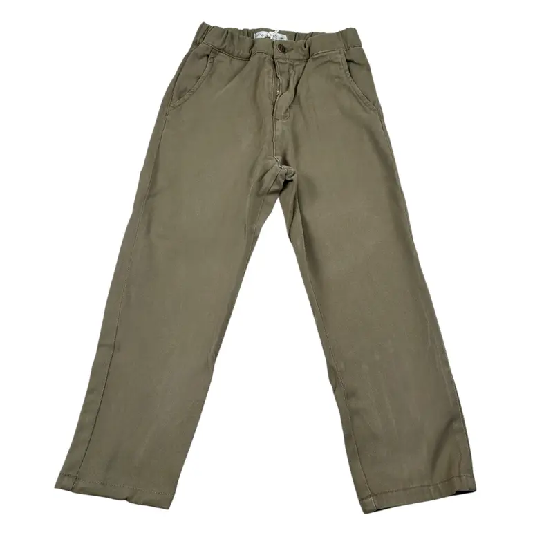 Manuel Ritz Pantalone tinta unita con Elastico In Vita Verde per Bambino