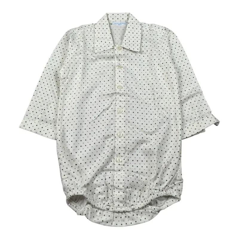 Manuell & Frank Body Camicia Manica Lunga Stamoa Fantasia Panna per Neonato