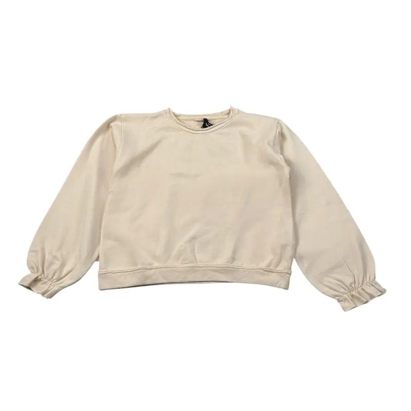 Mapero' Felpa tinta unita Girocollo Beige per Bambina