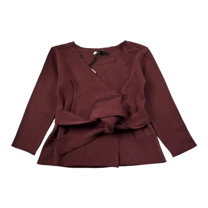 Mapero' Maglia tinta unita Bordeaux per Neonata