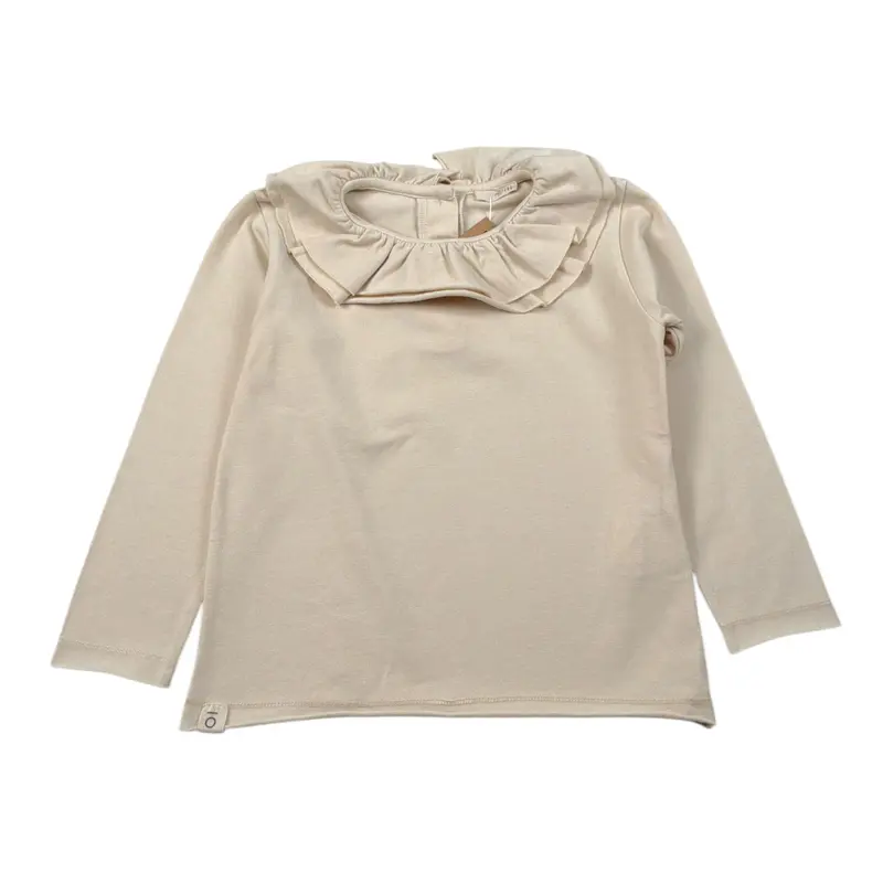Mapero' Maglia tinta unita con Colletto Beige per Neonata