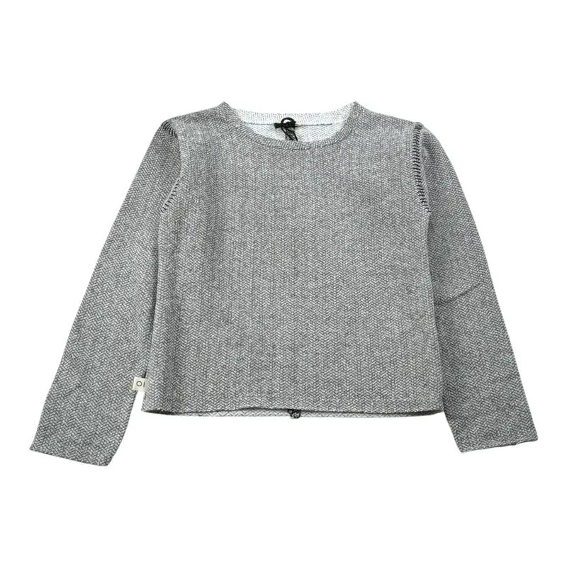 Mapero' Maglia tinta unita Girocollo Grigio per Bambina