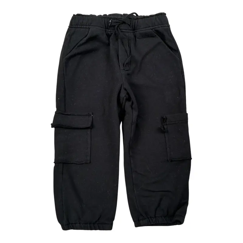 Mapero' Pantalone Modello Tuta tinta unita Nero per Neonato