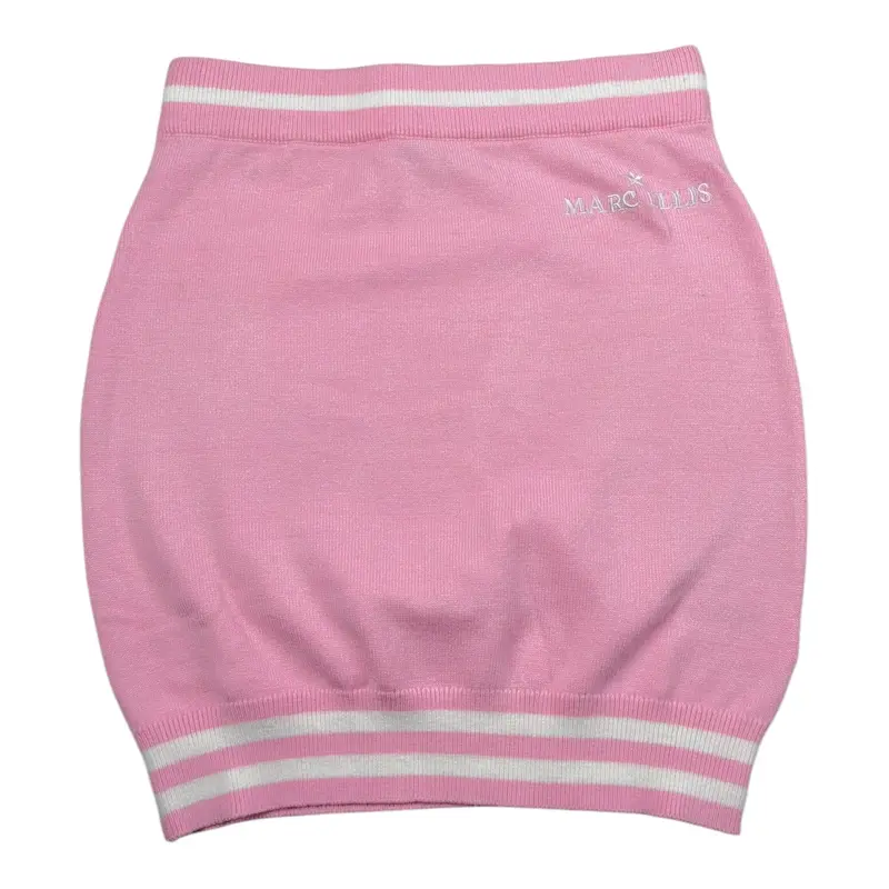 Marc Ellis Gonna tinta unita In Maglia con Logo Rosa per Bambina