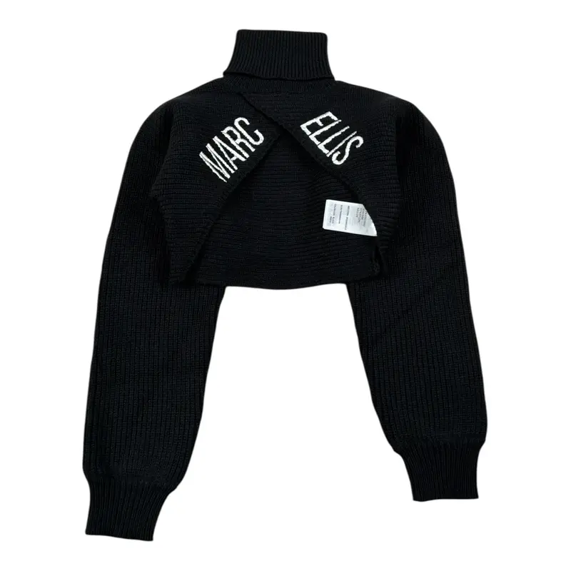 Marc Ellis Maglia tinta unita Modello Crop Nero per Bambina