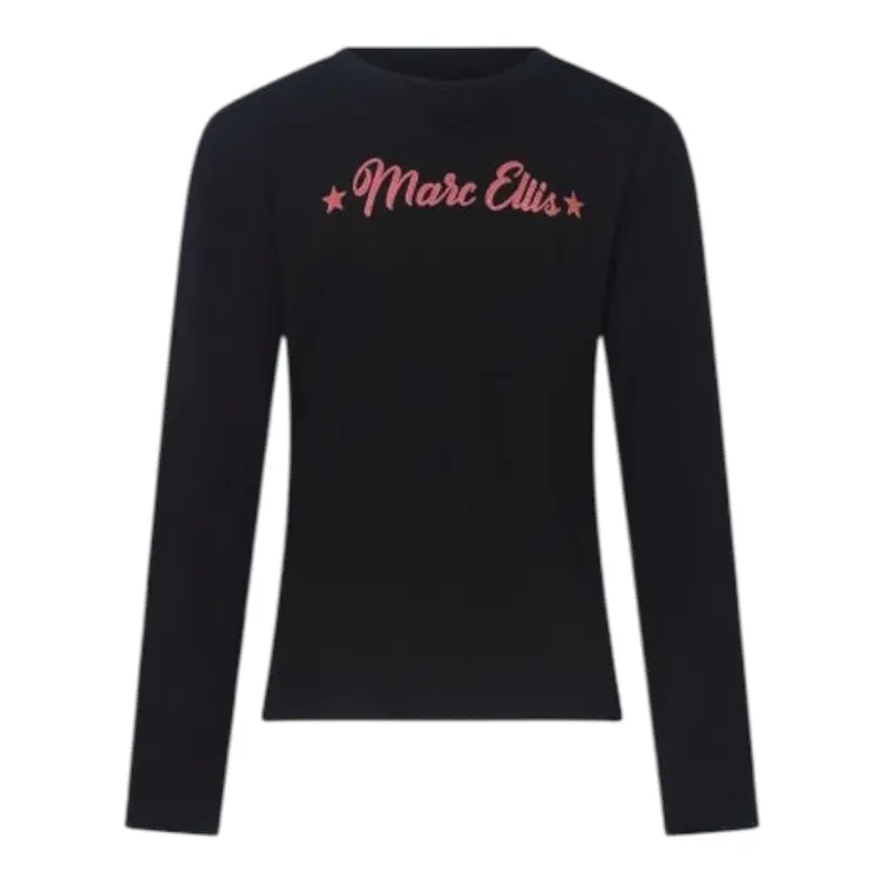 Marc Ellis Shirt tinta unita con Stampa Nero per Bambina