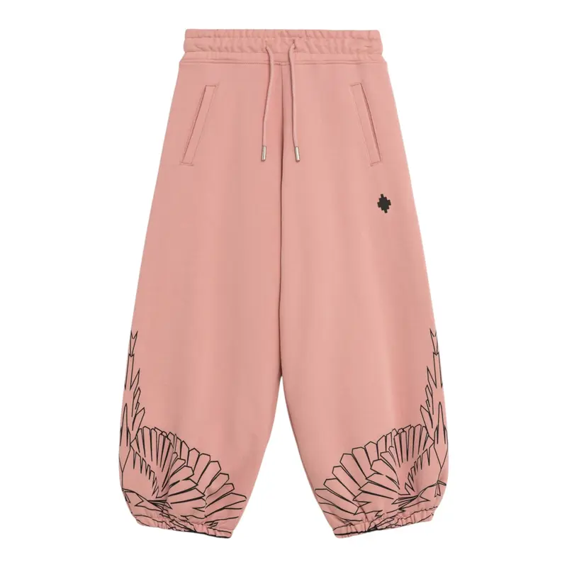 Marcelo Burlon Pantalone tinta unita Modello Tuta Rosa per Bambina