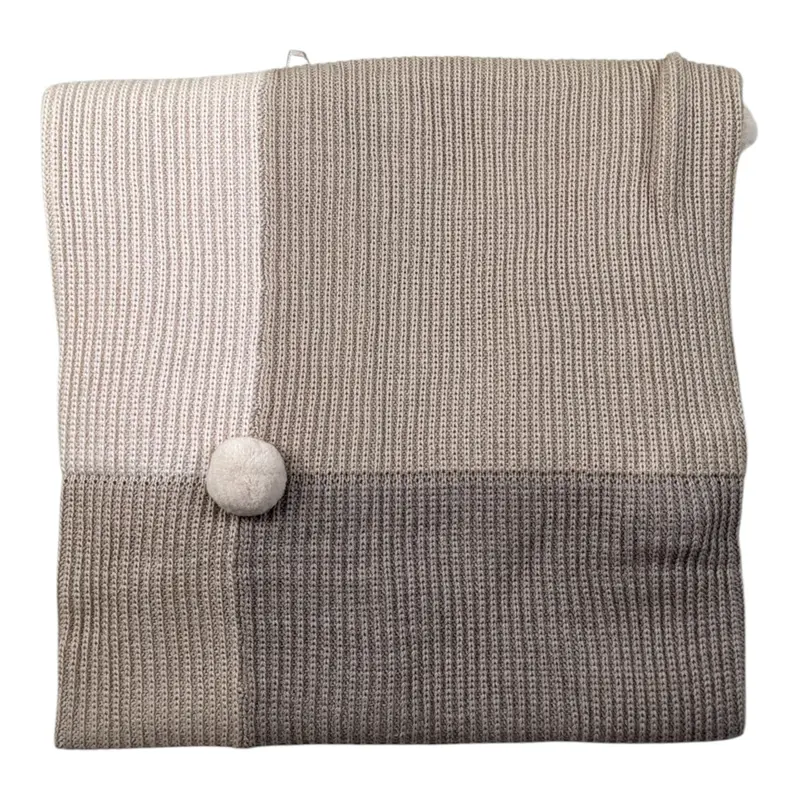 Marlu' Coperta tinta unita In Filo Beige per Neonata