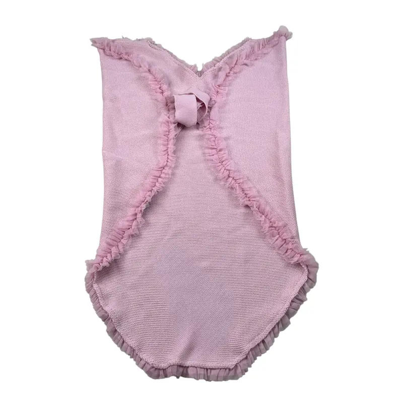 Marlu' Coperta tinta unita Rosa per Neonata