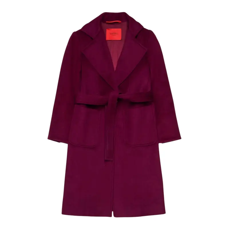 Max&Co. Cappotto tinta unita Bordeaux per Bambina