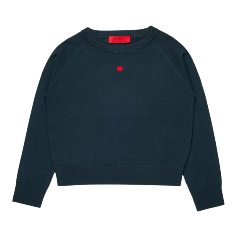 Max&Co. Maglia tinta unita con Stampa Grigio per Bambina