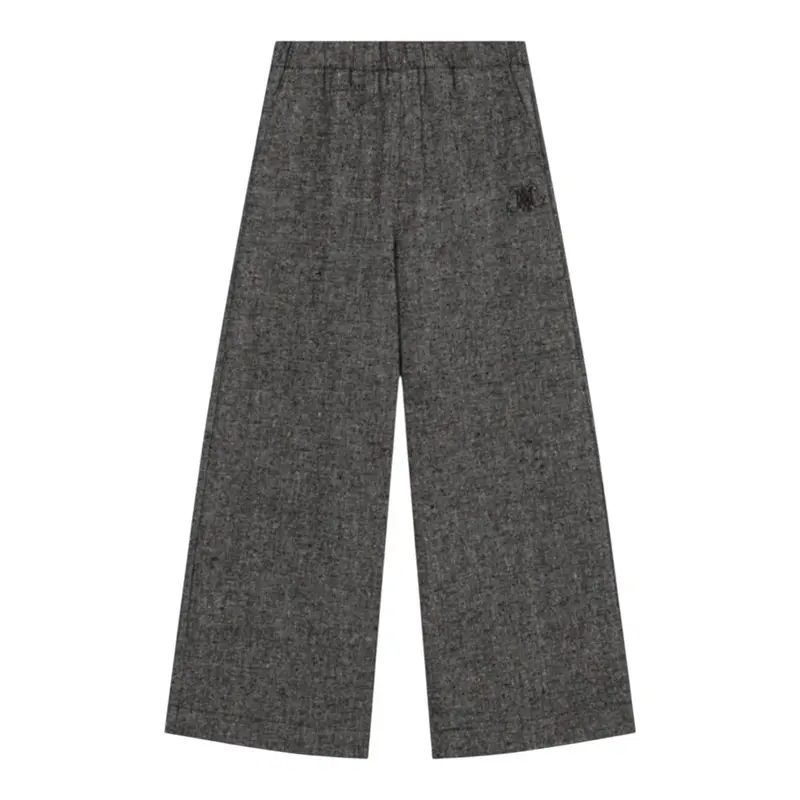 Max&Co. Pantalone A Palazzo tinta unita con Logo Grigio per Bambina