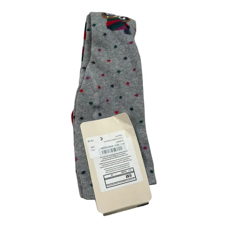 Mayoral Calze tinta unita con Ricami Grigio per Neonata