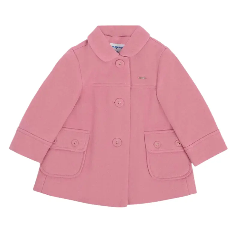Mayoral Cappotto tinta unita Rosa per Neonata
