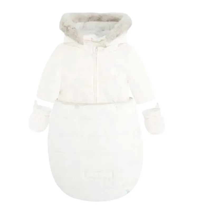 Mayoral Eskimo tinta unita con Cappuccio E Logo Bianco per Neonato