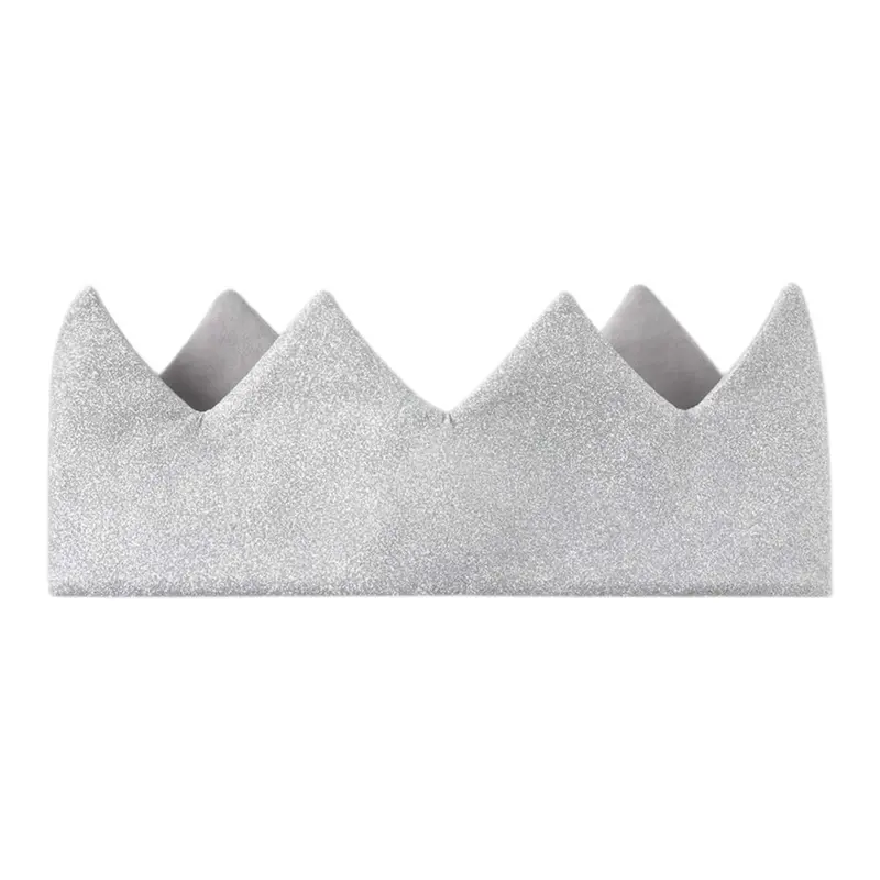 Mayoral Fascia Capelli Glitterata Forma Corona Argento per Bambina