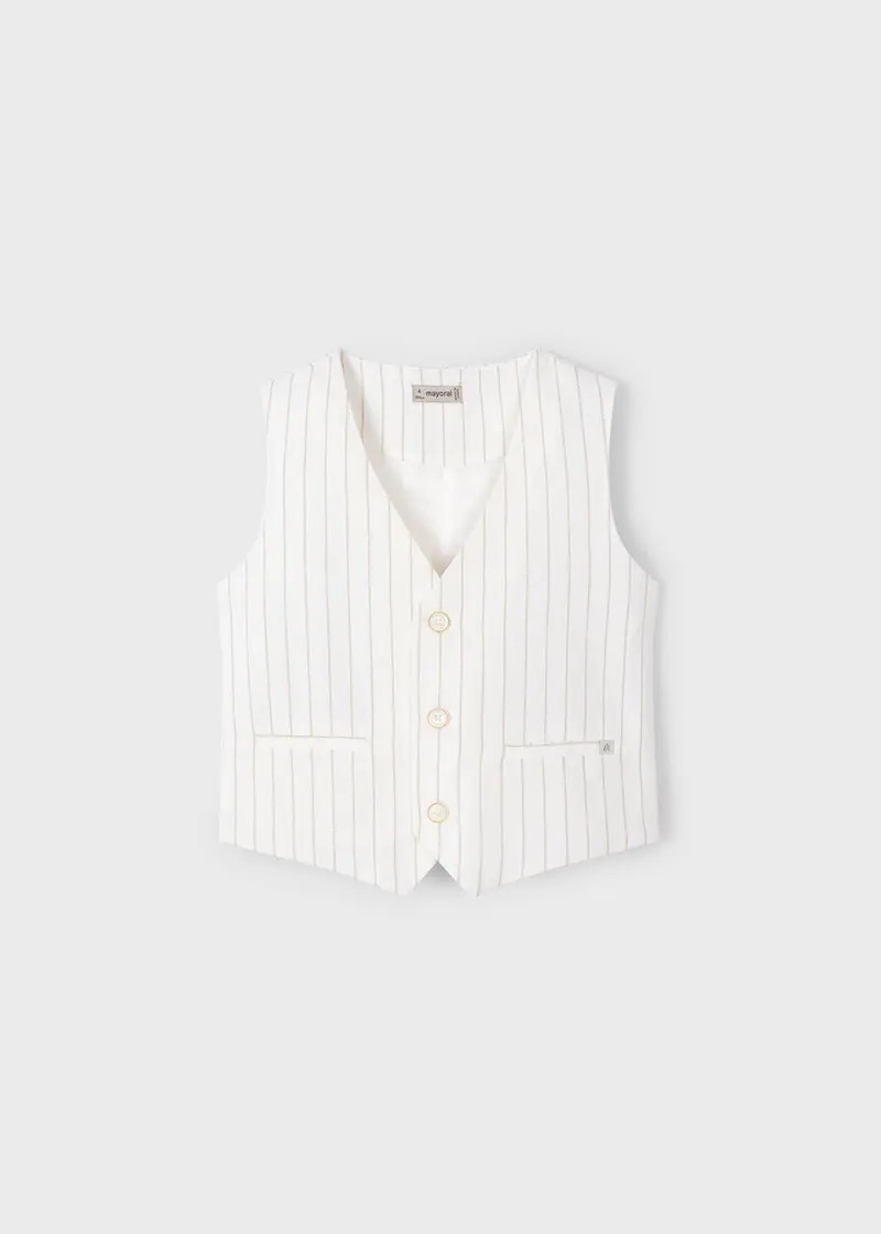 Mayoral Gilet P/E25 lino suiting