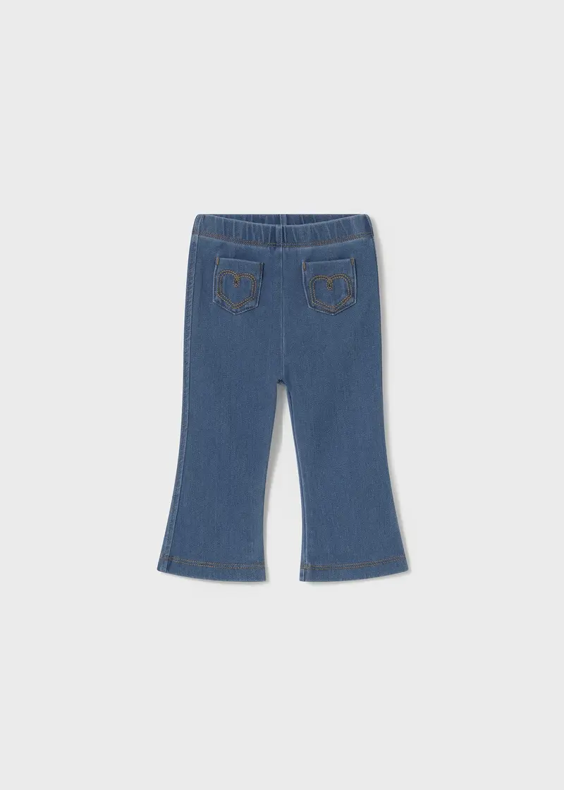 Mayoral Leggings flared knitted denim P/E25