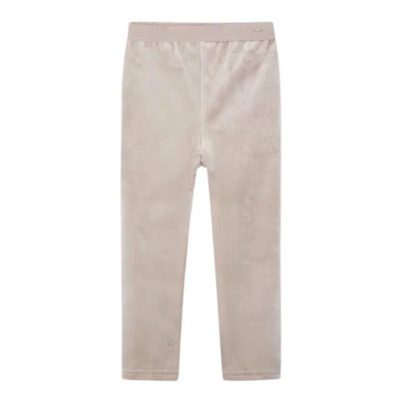 Mayoral Leggins tinta unita In Velluto Beige per Neonata