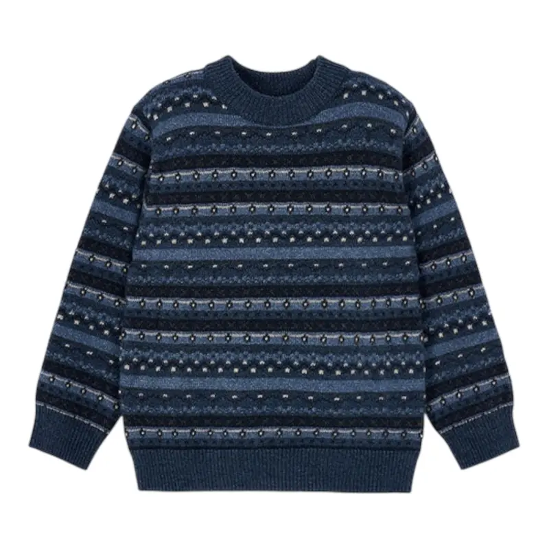 Mayoral Maglia Girocollo tinta unita Blu per Bambino