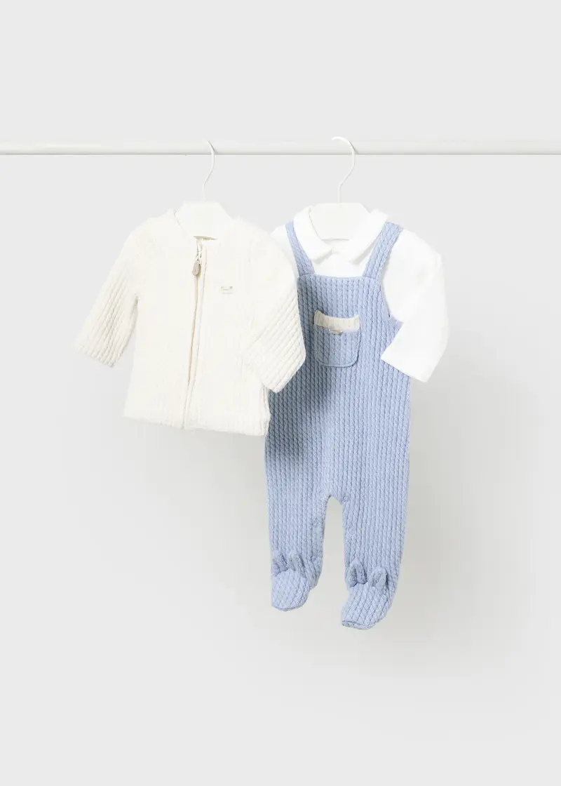 MAYORAL NEWBORN Tutina salopette collo strutt