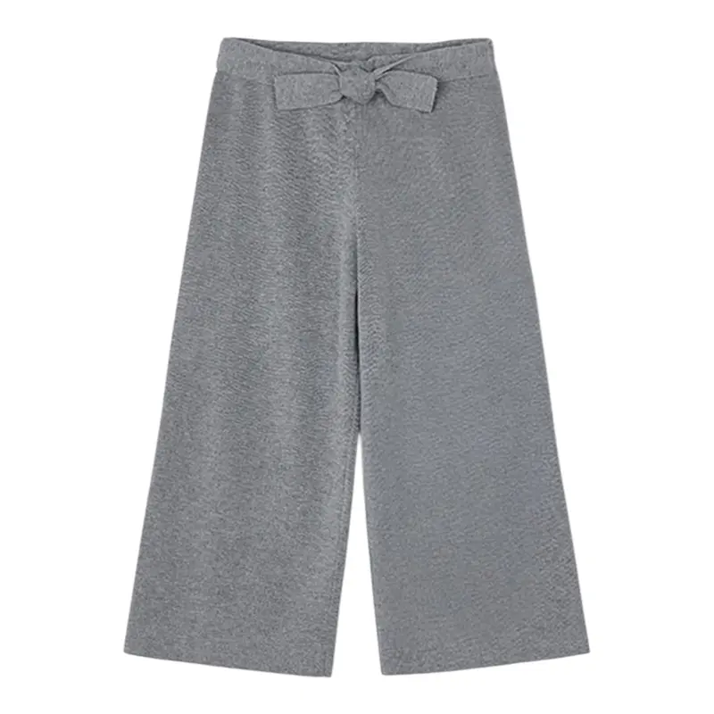 Mayoral Pantalone Modello A Palazzo tinta unita Grigio per Bambina