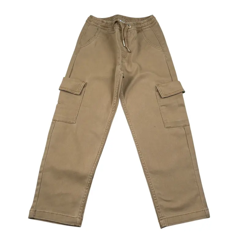 Mayoral Pantalone tinta unita con Elastico In Vita Beige per Bambino