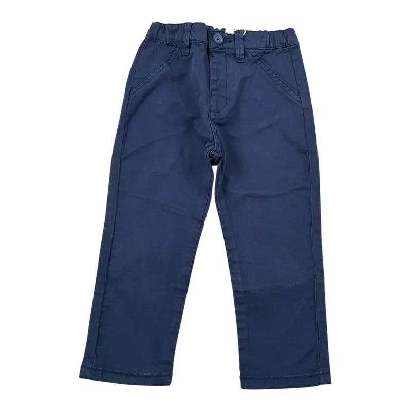 Mayoral Pantalone tinta unita con Girovita Regolabile Blu per Neonato