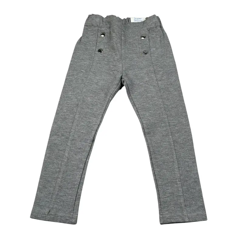 Mayoral Pantalone tinta unita con Girovita Regolabile Grigio per Neonata