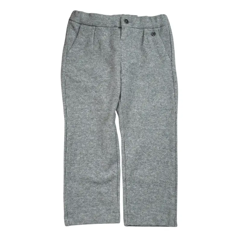 Mayoral Pantalone tinta unita con Girovita Regolabile Grigio per Neonato