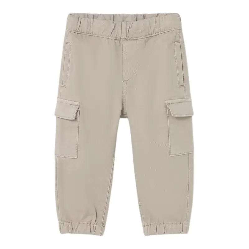 Mayoral Pantalone tinta unita con Tasconi Beige per Neonato
