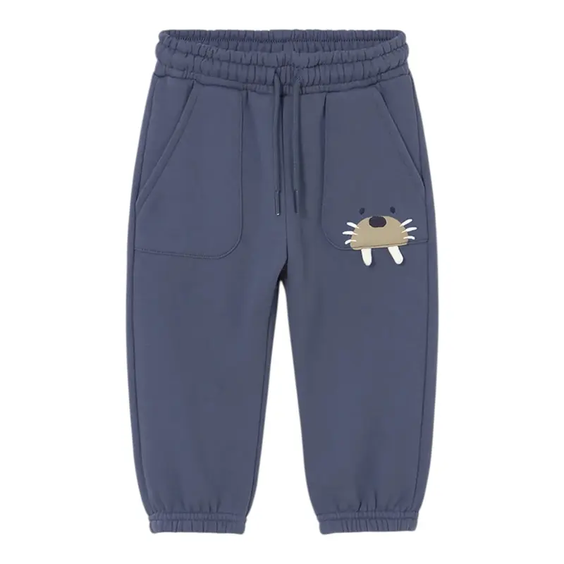 Mayoral Pantalone tinta unita Modello Tuta Blu per Neonato