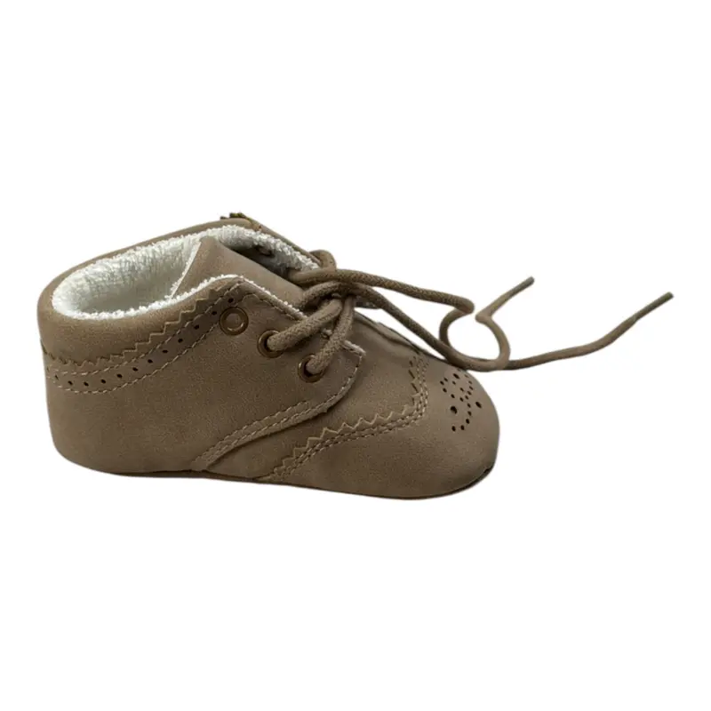 Mayoral Sneakers tinta unita con Lacci Beige per Neonato