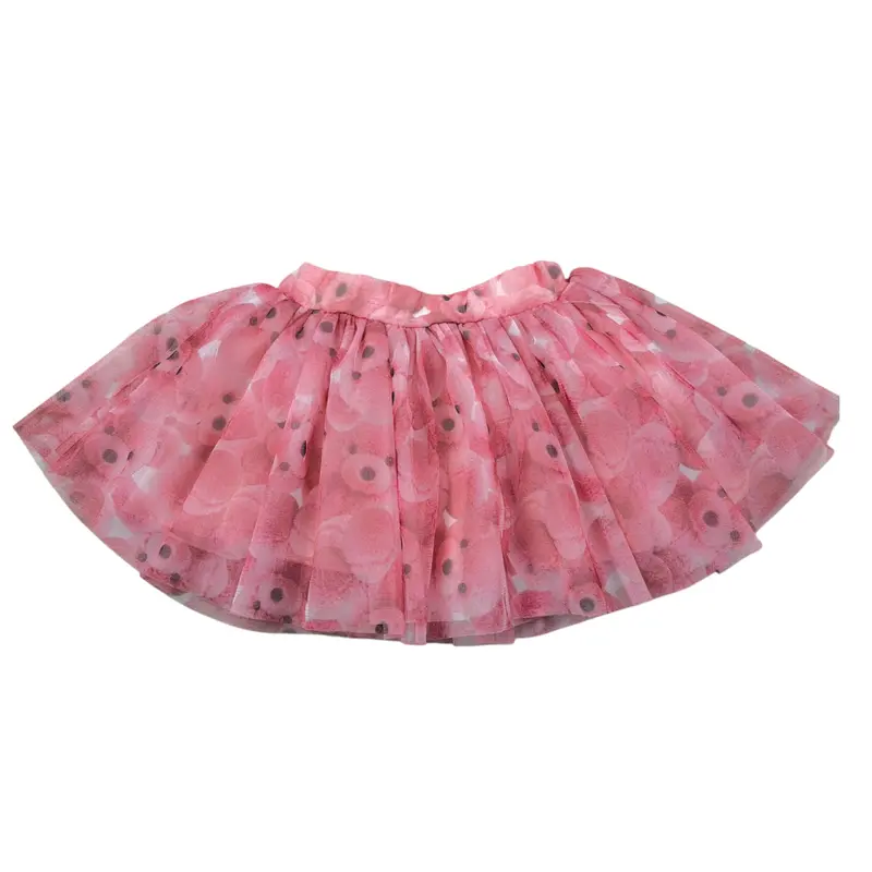 Meilisa Bai Gonna tinta unita In Tulle con Fantasia Rosa per Neonata