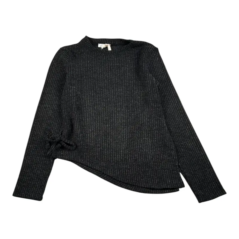Meilisa Bai Maglia tinta unita Asimmetrica Nero per Bambina