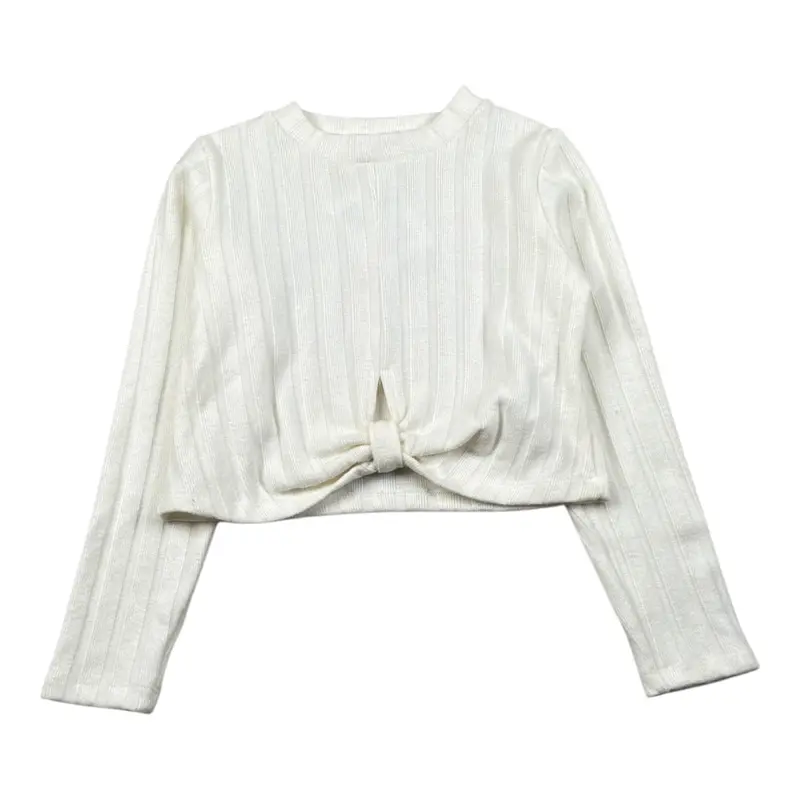 Meilisa Bai Maglia tinta unita con Nodo Panna per Bambina