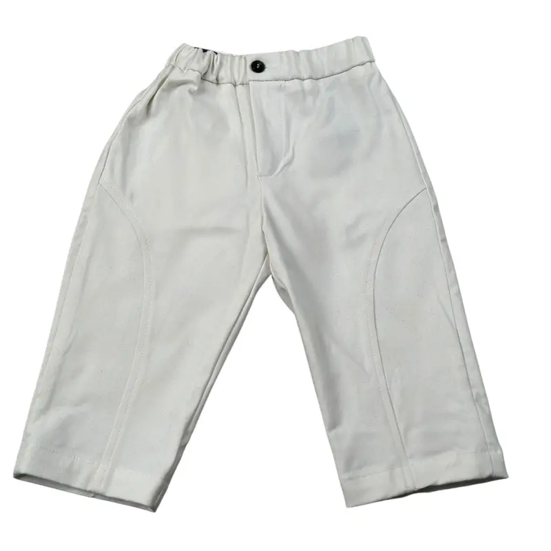 Michael Coal Pantalone tinta unita con Elastico In Vita Bianco per Neonato