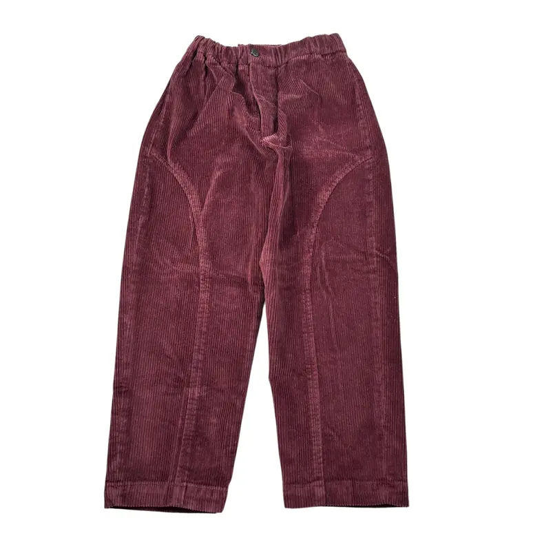 Michael Coal Pantalone tinta unita con Elastico In Vita Bordeaux per Bambino