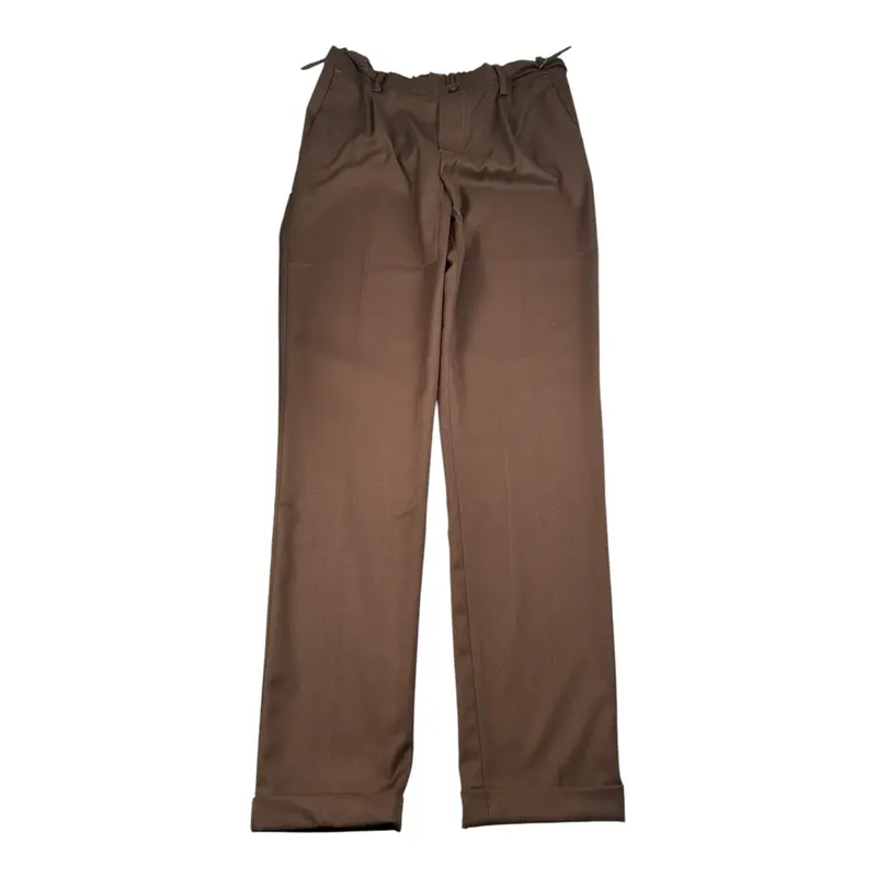 Michael Coal Pantalone tinta unita con Elastico In Vita Marrone per Bambino