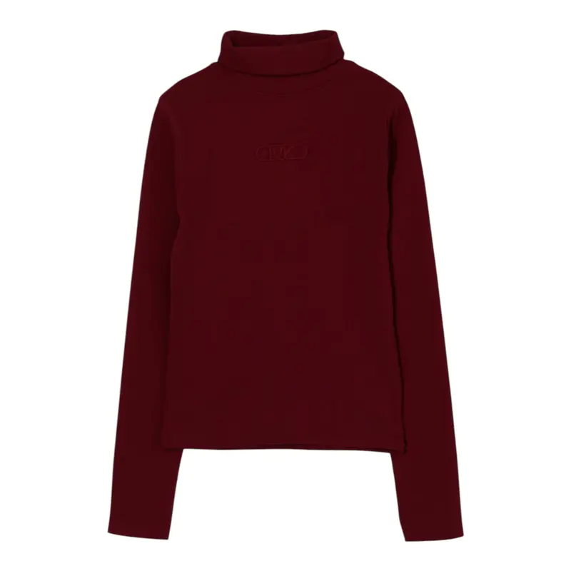 Michael Kors Maglia Mezzo Collo tinta unita Bordeaux per Bambina