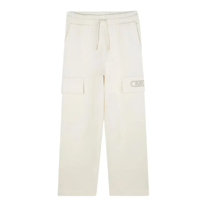 Michael Kors Pantalone Tuta tinta unita Crema per Bambina