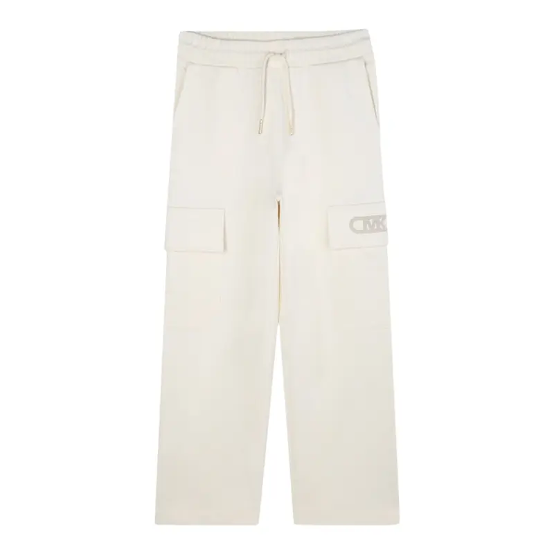 Michael Kors Pantalone Tuta tinta unita Crema per Bambina