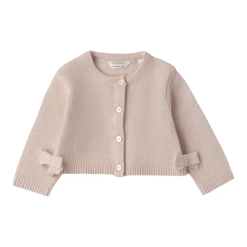 Mini Banda Coprispalle tinta unita Beige per Neonata