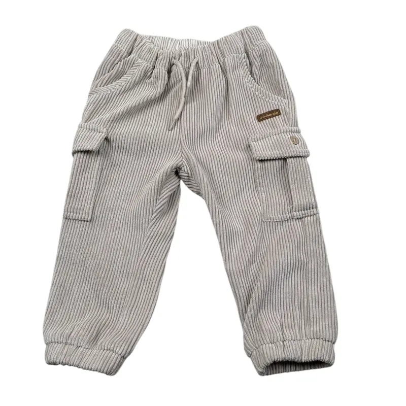 Mini Banda Pantalone tinta unita con Elastico In Vita Beige per Neonato