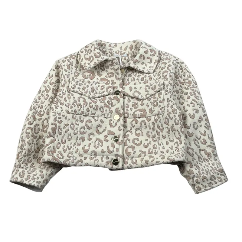 Miss Grant Cappotto tinta unita Fantasia Maculata Panna per Neonata